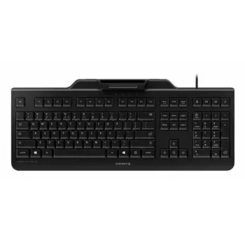 Vadu tastatūra Cherry KC 1000 SC, pilna izmēra, QWERTY, 109 taustiņi, 1.8 m kabelis, melna