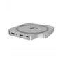 ICY BOX 7-in-1 USB Type-C DockingStacija ar M.2 NVMe slotu, SSD, Atmiņas karte, M.2, 4 TB, USB 3.2 Gen 2 (3.1 Gen 2) Type-C, Sudraba, Alumīnijs