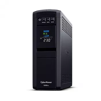 Nepārtrauktās barošanas avots CyberPower CP1200EIPFCLCD, Line-Interactive, 1.2 kVA, 720 W, 6 AC kontaktligzdas
