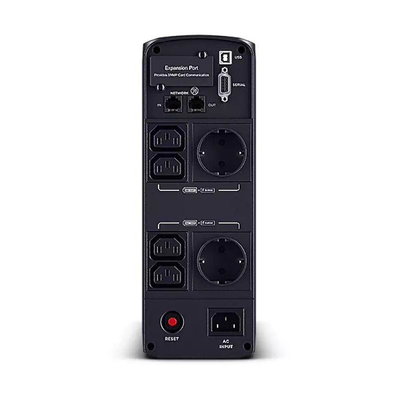 Nepārtrauktās barošanas avots CyberPower CP1200EIPFCLCD, Line-Interactive, 1.2 kVA, 720 W, 6 AC kontaktligzdas