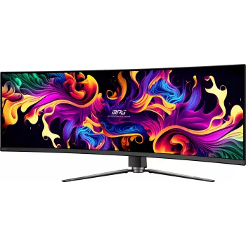 MSI MPG 491CQPX QD-OLED dators monitors 124,5 cm (49 colli) 5120 x 1440 pikseļi Dual QHD melns