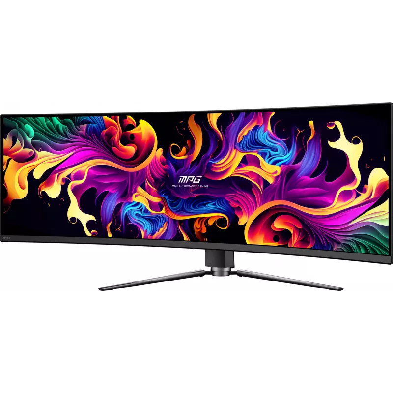 MSI MPG 491CQPX QD-OLED dators monitors 124,5 cm (49 colli) 5120 x 1440 pikseļi Dual QHD melns