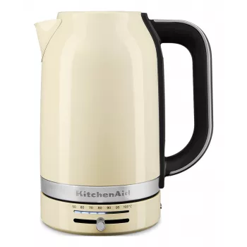 KitchenAid 5KEK1701EAC elektriskā tējkanna 1.7 L 2400 W Melna, Krēmkrāsa, Nerūsējošais tērauds