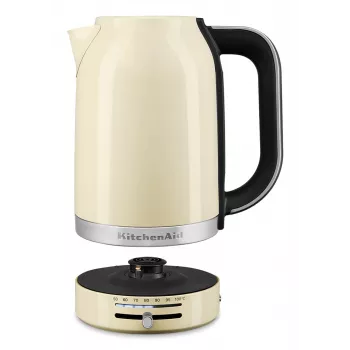 KitchenAid 5KEK1701EAC elektriskā tējkanna 1.7 L 2400 W Melna, Krēmkrāsa, Nerūsējošais tērauds