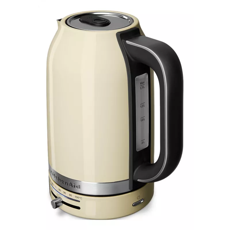 KitchenAid 5KEK1701EAC elektriskā tējkanna 1.7 L 2400 W Melna, Krēmkrāsa, Nerūsējošais tērauds