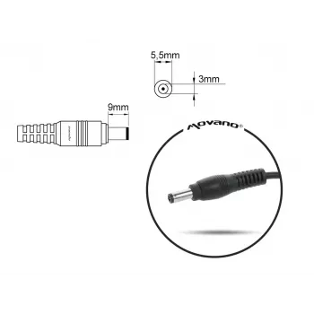 Klēpjdatora lādētājs MITSU 19V 4.74A (5.5×3.0 mm spraudnis) saderīgs ar Samsung