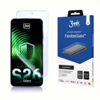 Hibrīda rūdīta stikla ekrāna aizsargs 3MK FlexibleGlass Samsung Galaxy S26