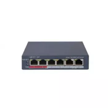 Pārvaldāms slēdzis Hikvision DS-3E1106P-EI 4 Port Fast Ethernet PoE
