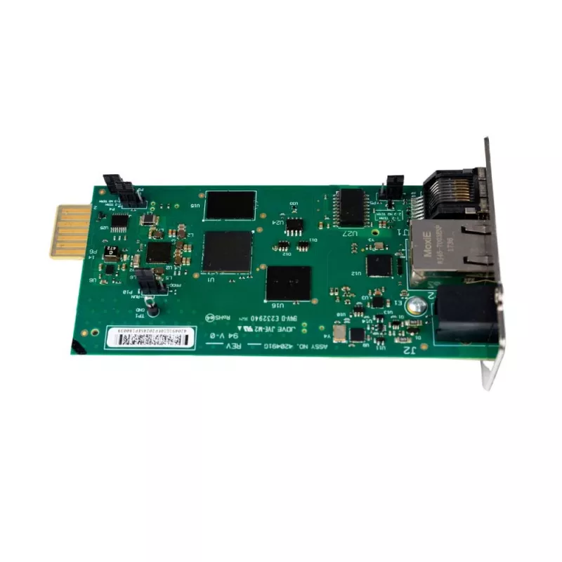 Vertiv Liebert IntelliSlot RDU120 - tīkla karte, attālās uzraudzības adapteris, RS-485, USB ports, UL2900-1 kiberdrošības sertificēts, 1Gb Ethernet (RDU120)