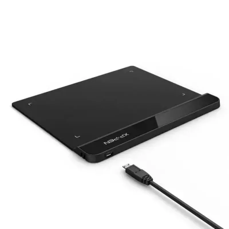 Grafikas zīmēšanas planšete XP-Pen Star G640 — 190×162 mm aktīvais laukums, 5080 lpi, vadu un bezvadu, USB, melna
