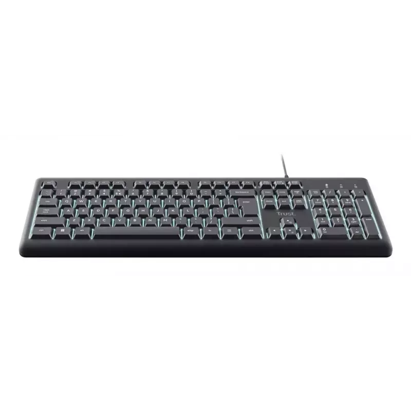 Trust Primo apgaismota tastatūra Home/Office USB QWERTY US English Melna