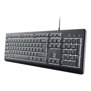 Trust Primo apgaismota tastatūra Home/Office USB QWERTY US English Melna