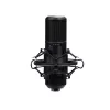 Studijas mikrofons TRUST GXT 269 Emita II — USB vads, metāla korpuss, galda stiprinājums, melns (42×162×42 mm)