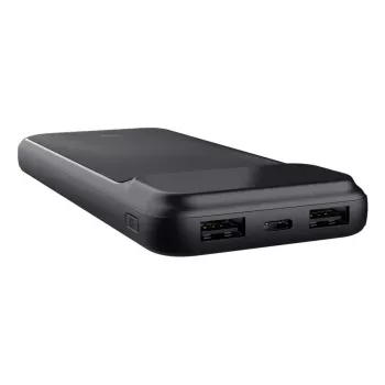 Power bank TRUST 25882 — Pārnēsājams Li-Ion 10000 mAh, PD 3.0/PPS/QC3.0, 2×USB-A + 1×USB-C, 20W, Melns