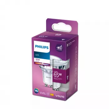 Philips LED spuldze 4.9W GU10 3000K balta