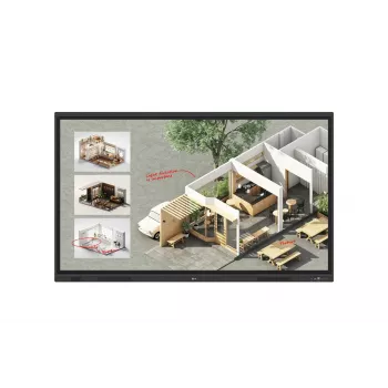 Interaktīvā tāfele LG CreateBoard Standard 65 collas (165.1 cm) 4K UHD 3840×2160 Skārienekrāns VA panelis Wi‑Fi 6E 40W+20W