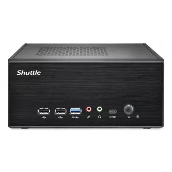 Shuttle XPC slim Barebone XB860G2 - LGA1851, Intel H860, 1xDP, 2xHDMI, 2 PCIe sloti (1x16X un 1xX1), 2x Intel LAN (1G + 2.5G), 8x USB, 3x M.2, 24/7 nepārtraukta darbība