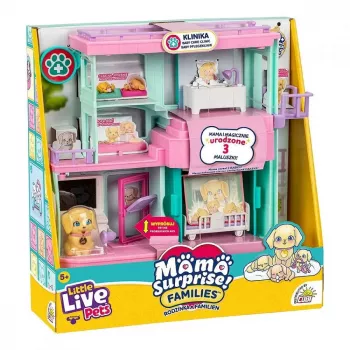 Interaktīvs mājdzīvnieku komplekts Cobi Set Little Live Pets Families Clinic MO-26673, rotaļu komplekts ar klīnikas piederumiem