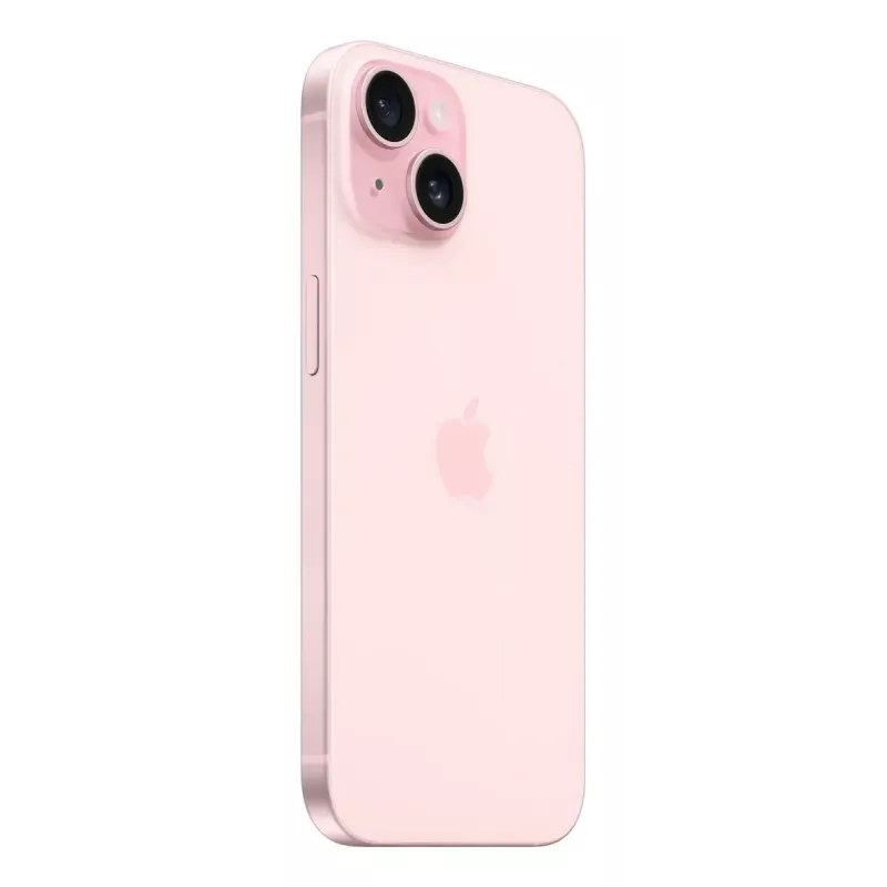 Viedtālrunis Apple iPhone 15 — 6,1 collu (15,5 cm) displejs, A16 mikroshēma, 128 GB, 48 MP dubultā aizmugures kamera, Dual SIM, Rozā