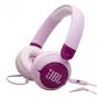 Austiņas JBL Junior 320 vadu, uz auss, galvas saite, 20–20000 Hz, 116,8 g, violetas