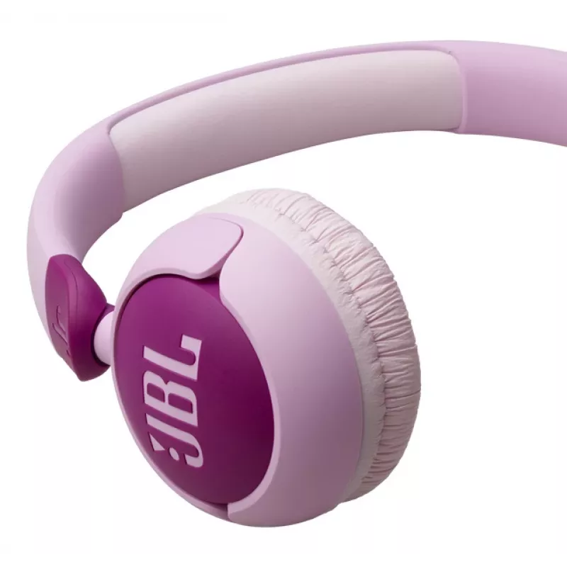 Austiņas JBL Junior 320 vadu, uz auss, galvas saite, 20–20000 Hz, 116,8 g, violetas