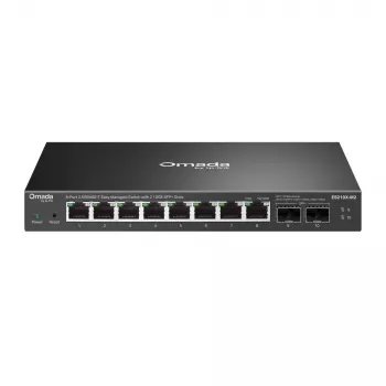 Pārvaldāms 2.5G Ethernet slēdzis TP‑Link ES210X‑M2 — 8x 2.5G (100/1000/2500), 80 Gbps, galda/sienas stiprinājums