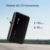 4G bezvadu maršrutētājs TP-Link M7005, vienas joslas 2,4 GHz, NanoSIM, Wi-Fi 6, melns
