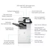 HP Color LaserJet Enterprise Flow MFP M776zs, Lāzerkrāsa, 1200 x 1200 DPI, A3, Tiešā druka, Melns, Balts