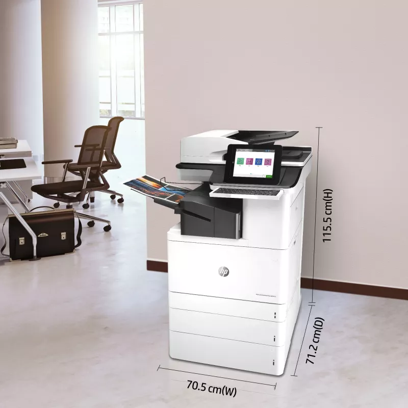 HP Color LaserJet Enterprise Flow MFP M776zs, Lāzerkrāsa, 1200 x 1200 DPI, A3, Tiešā druka, Melns, Balts
