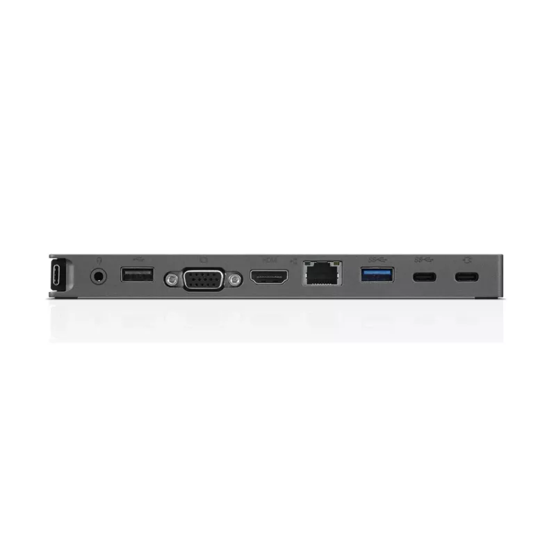 Lenovo USB-C Mini Dock 40AU0065EU – kompakta dokstacija ar HDMI, VGA, Ethernet un USB-A portiem