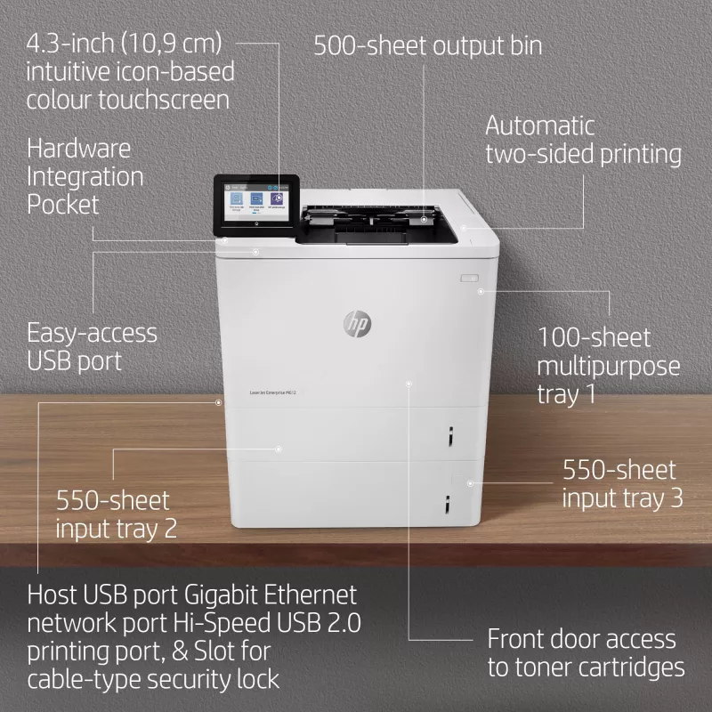 Printeris HP LaserJet Enterprise M612dn Laser Balts