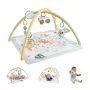 Fisher-Price Sensimals Simply Senses Newborn Gym mazuļa aktivitāšu paklājiņš ar 6 sensorajām rotaļlietām