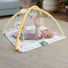 Fisher-Price Sensimals Simply Senses Newborn Gym mazuļa aktivitāšu paklājiņš ar 6 sensorajām rotaļlietām