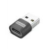 Lenovo 4X91C99226 USB-C (siev.) uz USB-A (vīr.) adapteris, melns