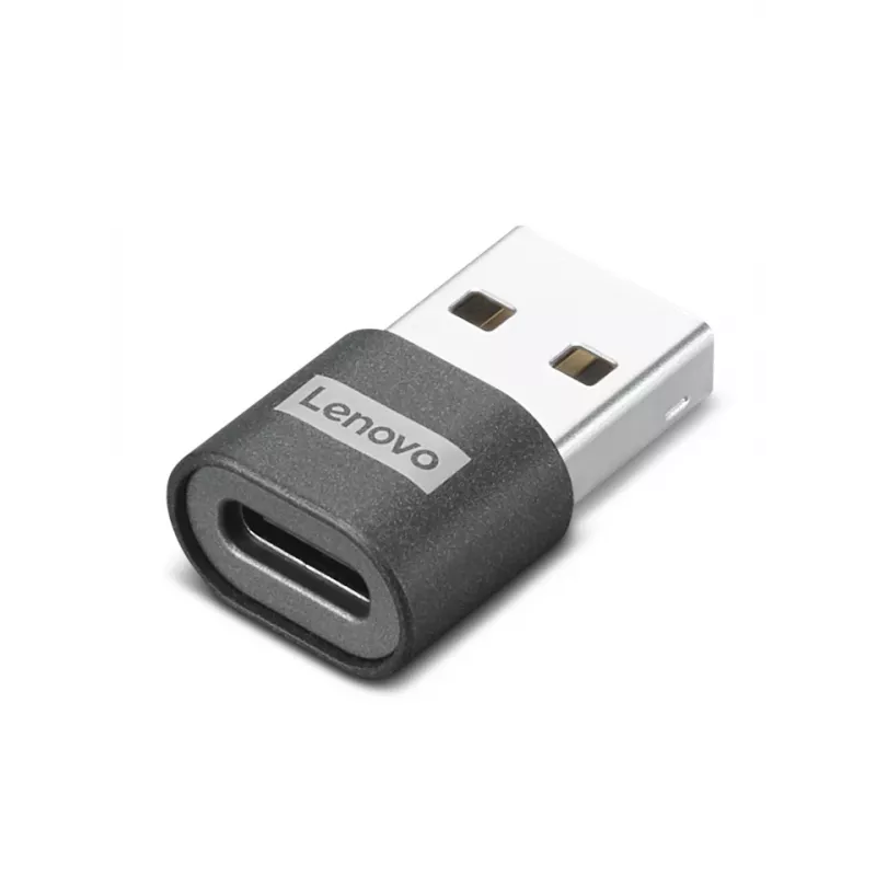 Lenovo 4X91C99226 USB-C (siev.) uz USB-A (vīr.) adapteris, melns