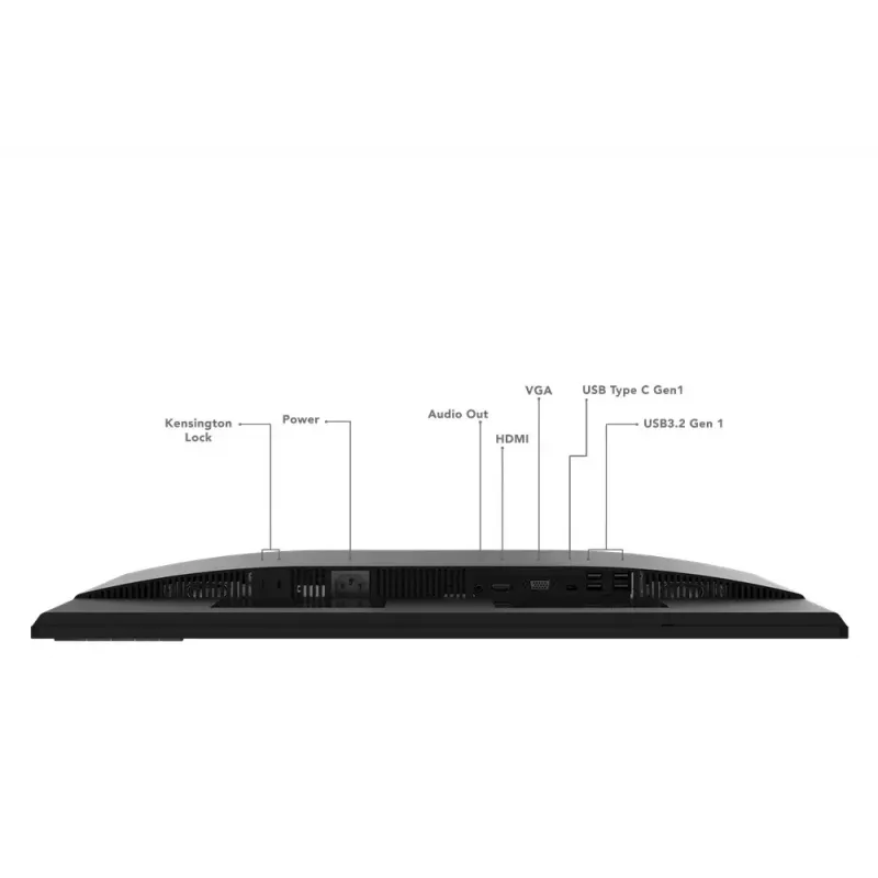 27 collu LED monitors Lenovo L27M-30, 1920×1080 Full HD, IPS, 6 ms, 250 cd/m², USB 3.2 centrmezgls, skaļruņi, VESA, sudrabs/melns