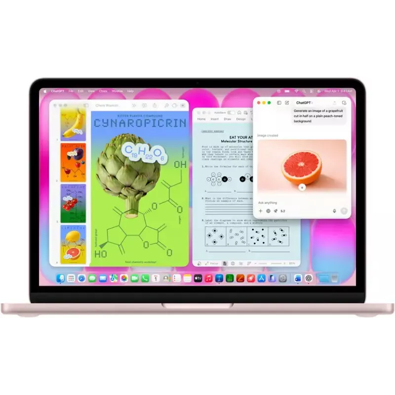 Apple MacBook Neo 13 collu — A18 Pro 6‑kodolu CPU, 5‑kodolu GPU, 8GB RAM, 512GB SSD, Touch ID, 13 collu 2408×1506, Rozā