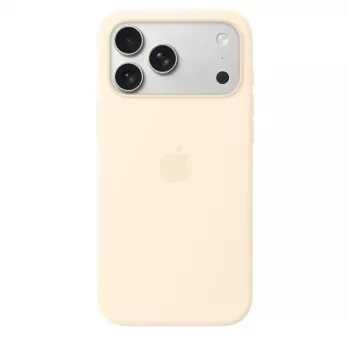 Silikona maciņš ar MagSafe Apple iPhone 17 Pro Max — Vanilla, piemērots 17,5 cm (6,9 collu) ekrānam