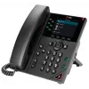 HP Poly VVX 350 6-līniju IP telefons ar PoE, melns, 3.5 collu krāsu LCD