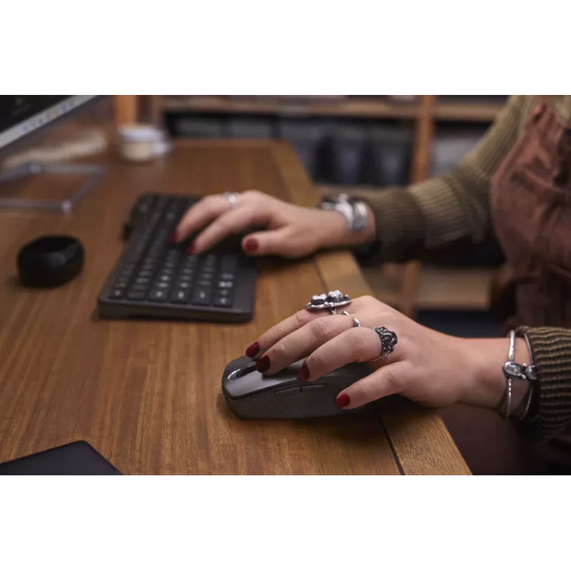 HP 460 Daudziietaišu Bluetooth tastatūra AZERTY Beļģu melna