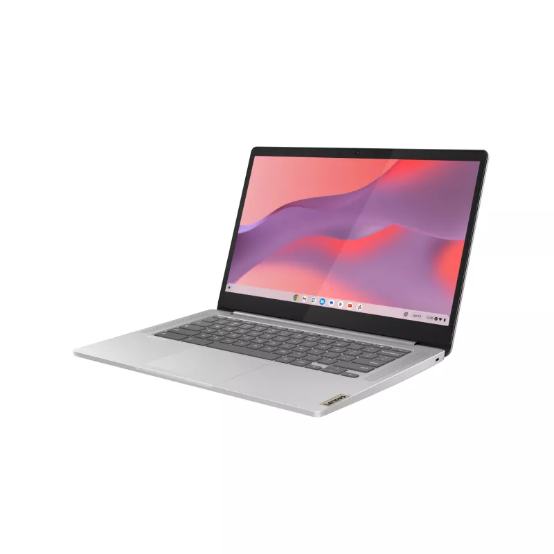 Lenovo IdeaPad Slim 3 Chrome 14M868 Chromebook, MediaTek Kompanio 520, 14 inch Full HD, 4 GB RAM, 128 GB eMMC, ChromeOS, Pelēks