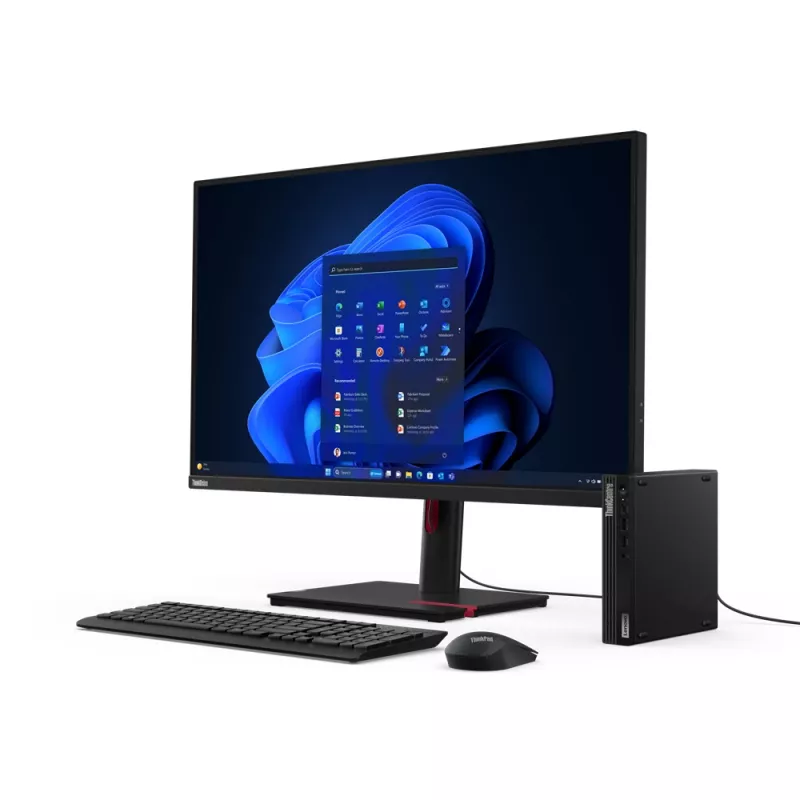 Lenovo ThinkCentre M70q Gen 5 Intel® Core™ i5-14500T 16 GB DDR5 512 GB SSD Windows 11 Pro Mini PC Melns