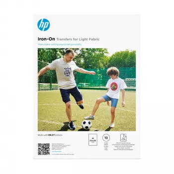 HP Pārneses papīrs gludināšanai gaišiem audumiem A4 (210 x 297 mm) 10 loksnes