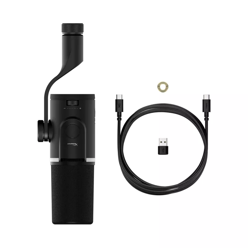 HyperX FlipCast - USB/XLR Dinamiskais Mikrofons (Melns)