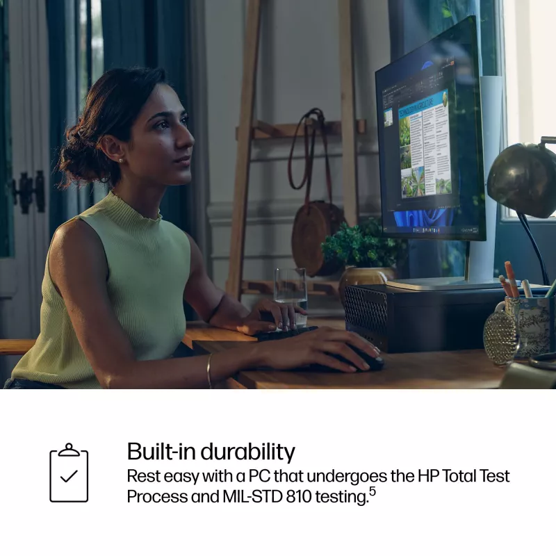 HP ProDesk 4 SFF G1i AI dators — Intel Core Ultra 7 265 (5.3 GHz, 20 kodoli), 16 GB DDR5, 1 TB NVMe SSD, Windows 11 Pro, Wi‑Fi 6E