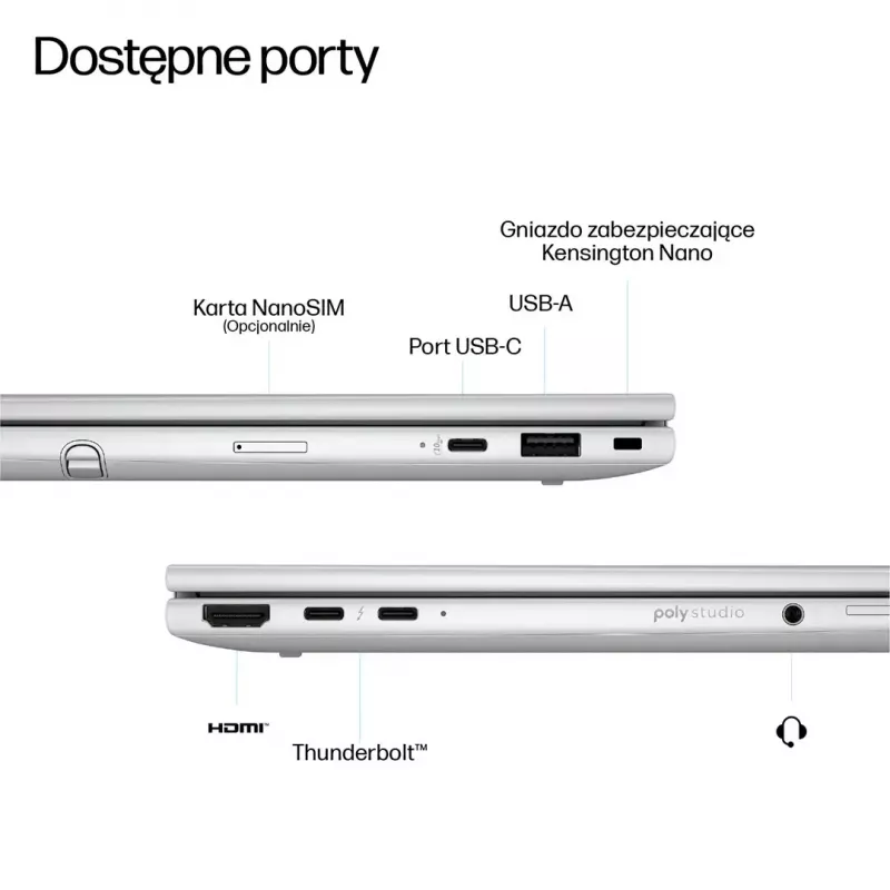 Pārnēsājamais dators HP EliteBook 8 Flip G1i 13 Ultra — 13,3 collu WUXGA Touch IPS 400 nits, Ryzen 7 255U, 32GB LPDDR5x-7500, 1TB SSD, Intel Arc kamera, 62Wh, Windows 11 Pro