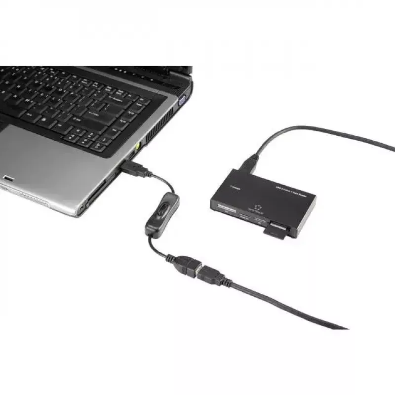 USB kabelis Renkforce RF-3322982 0,25m USB A Melns