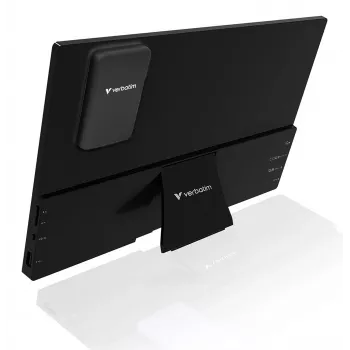 Pārnēsājams monitors VERBATIM 13.3 collu WUXGA (1920x1200) IPS skārienekrāns, akumulators, USB-A/USB-C, 3.5 mm, alumīnijs, 0.925 kg