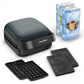 Vafeļu dzelzs Tefal Snack Collection SW862BF0 2 vafeles 700 W Melns Tumši Zaļš
