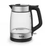 Tefal Glass KI605830 elektriskā tējkanna 1.7 L 2200 W Melna, Sudraba, Caurspīdīga